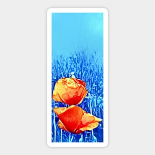 Poppies Close Up Sticker